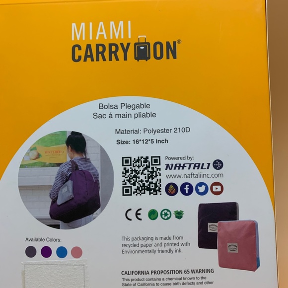 COMPACT FOLDABLE TOTE - Picture 2 of 2